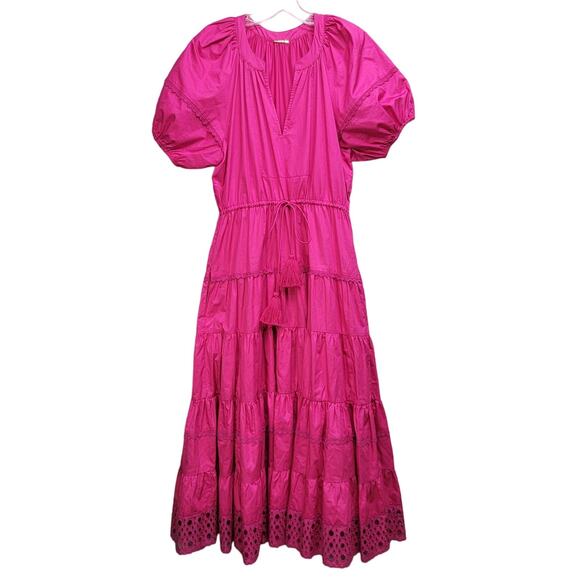 ALEXIS RAISSA TIERED MIDI DRESS, SIZE M - Picture 3 of 8